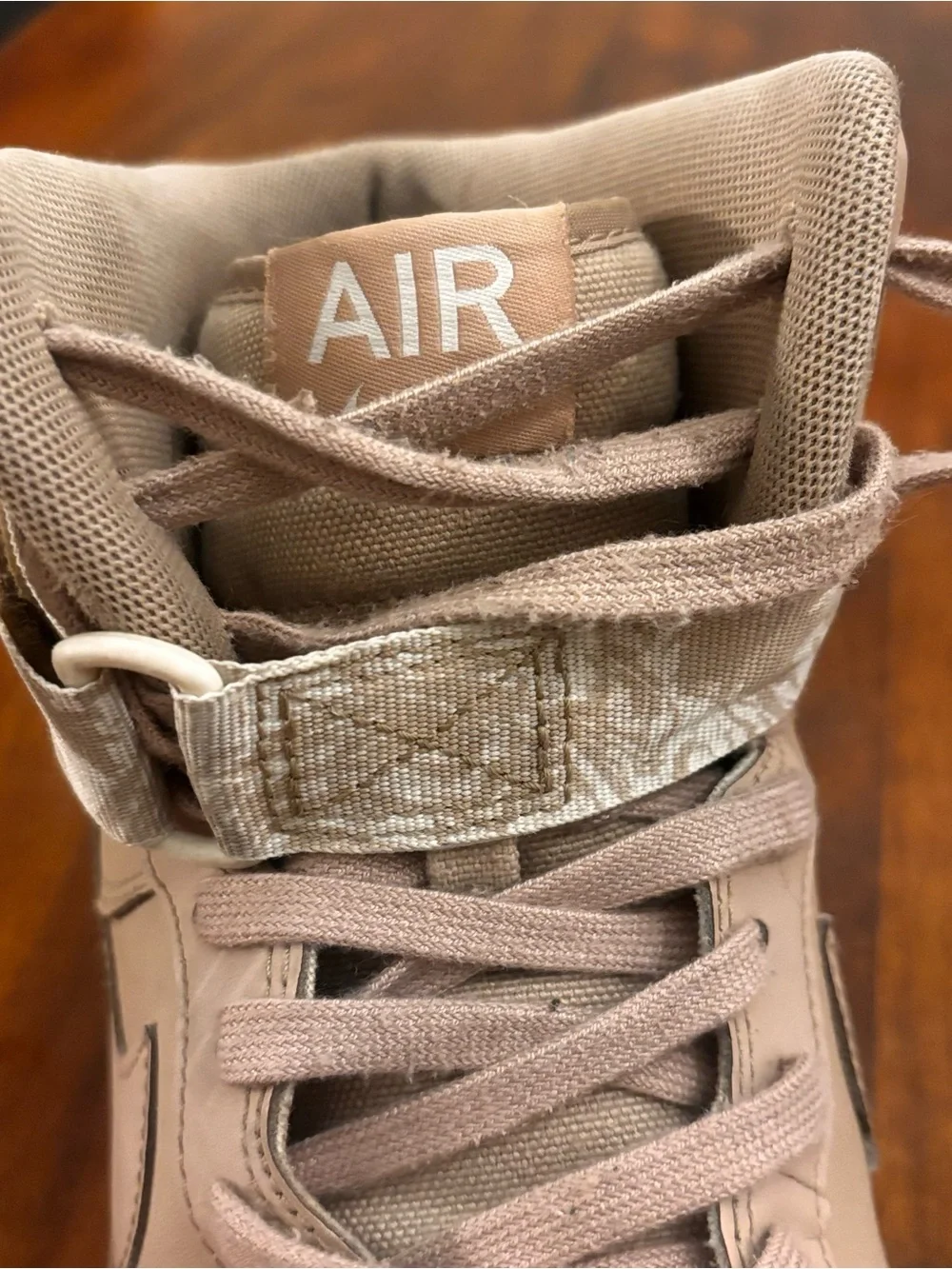 Nike Air Force 1 High Dip Dye Sand Tan / Summit White (Size 12) - AT3293-200